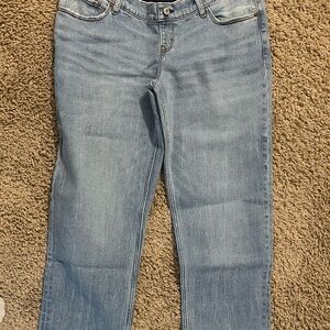 Abercrombie & Fitch Light Wash Straight Leg Jeans
